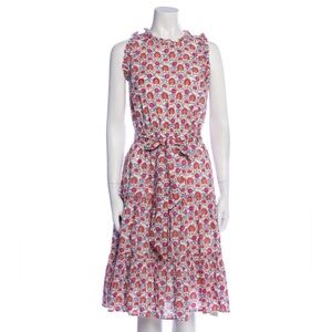 Roller Rabbit patterned midi dress XS